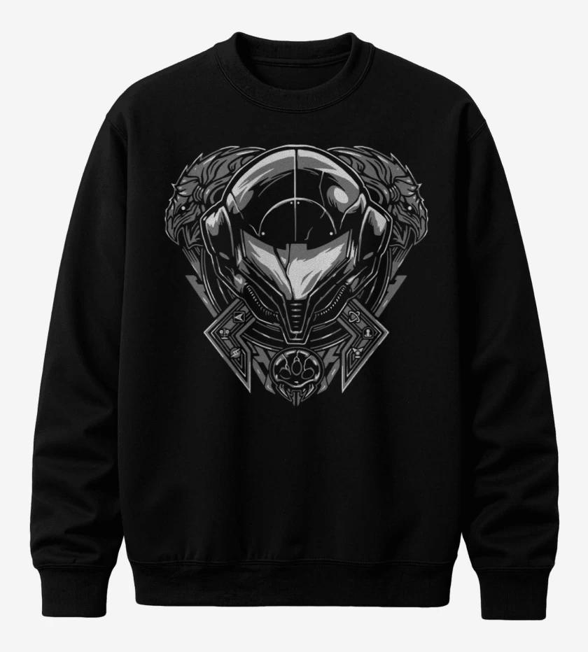 Poleron polo Negro de Metroid - 2