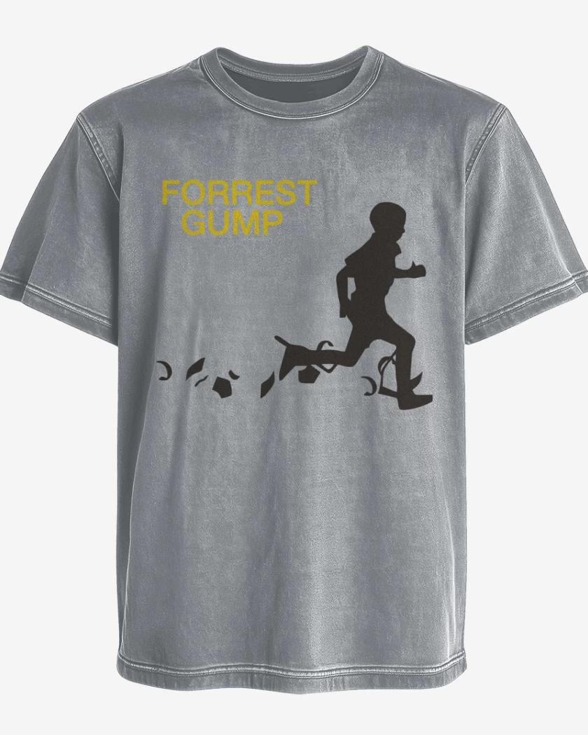 Polera desgastada Gris Melange de Nilo Forrest