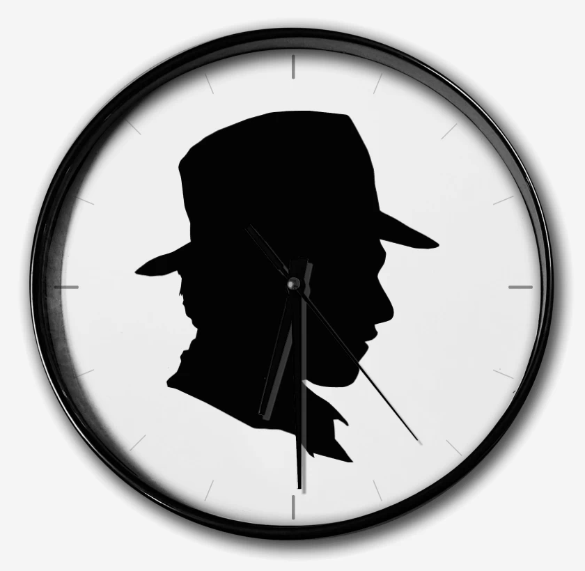 Reloj Blanco de Indiana Jones Silueta