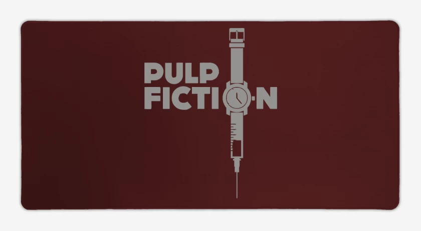 Mouse pad Gamer Pulp Fiction Reloj