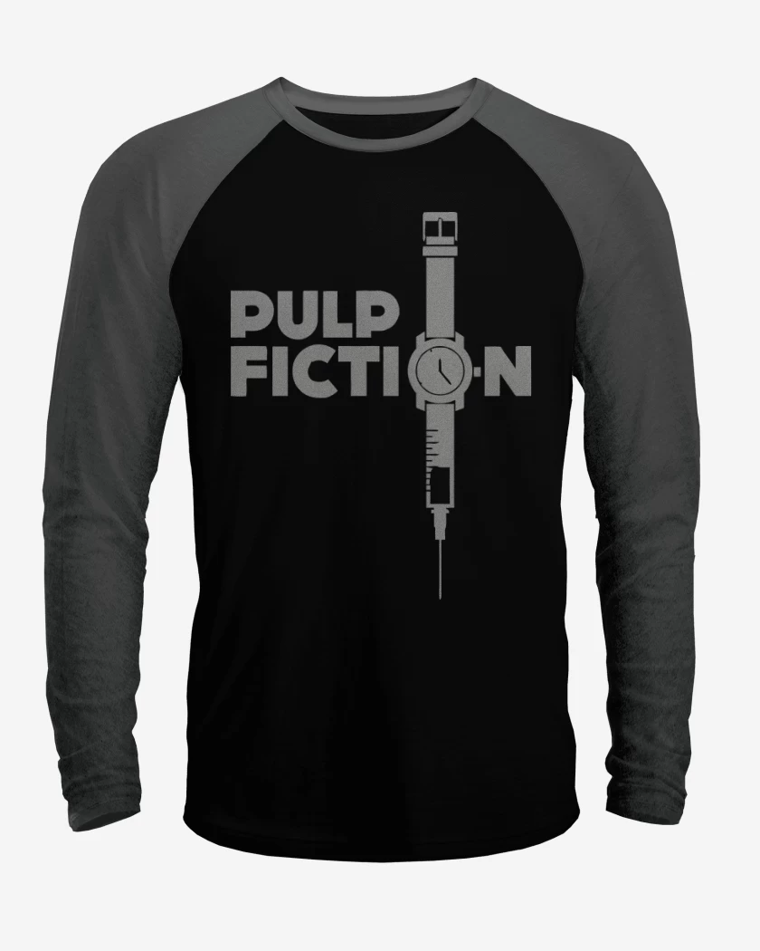Polera Raglan Pulp Fiction Reloj