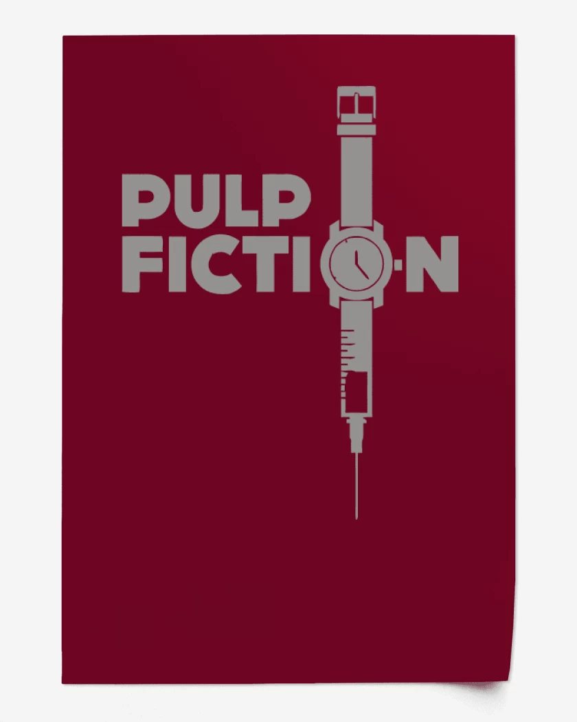 Print Burdeo de Pulp Fiction Reloj