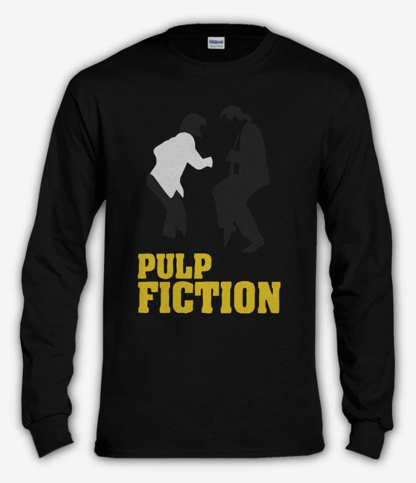 Polera manga larga Negro de Pulp Fiction Baile