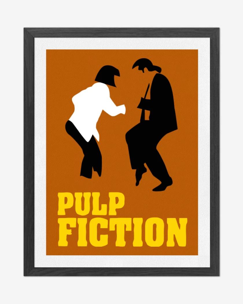 Cuadro decorativo Naranjo de Pulp Fiction Baile