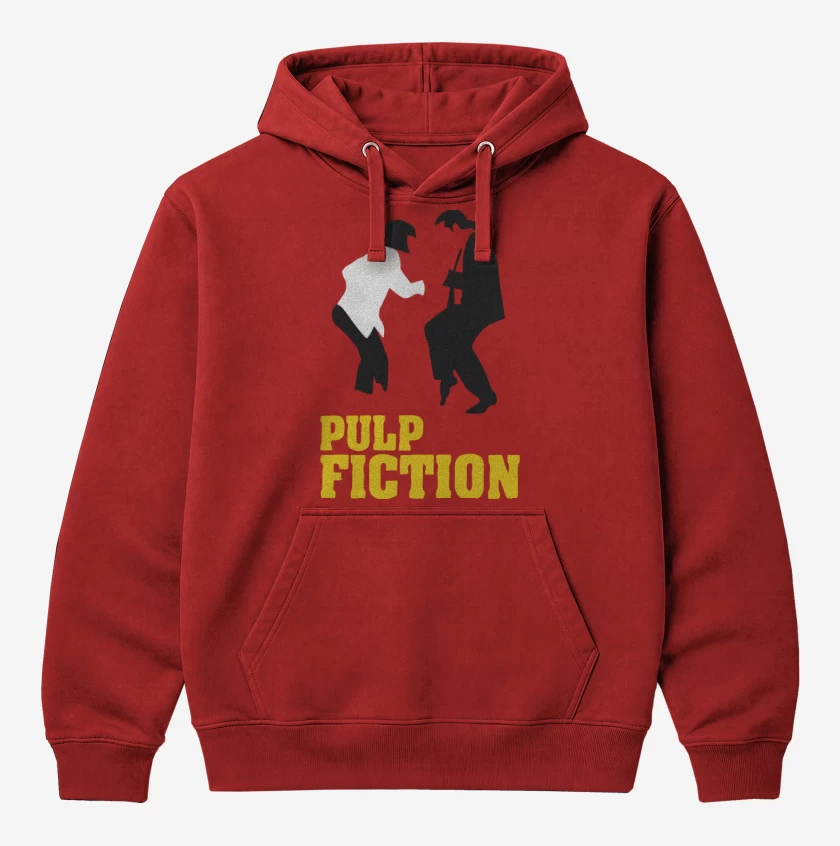 Polerón Canguro Rojo de Pulp Fiction Baile