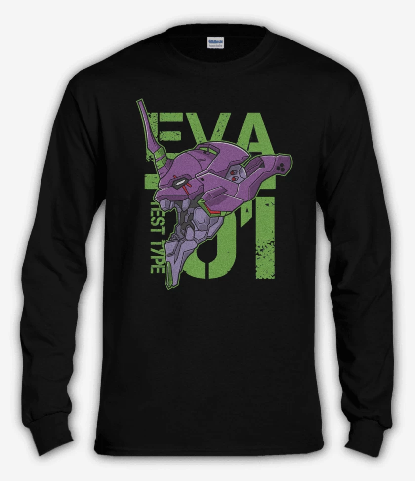 Polera manga larga Negro de Eva