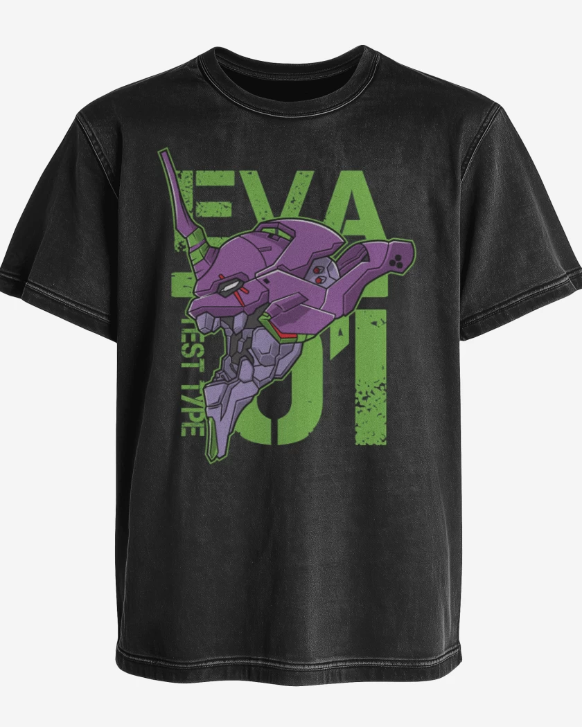 Polera desgastada Negro de Eva