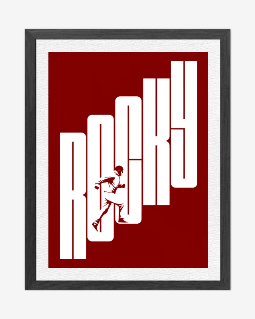 Cuadro decorativo Rojo de Rocky Escalera
