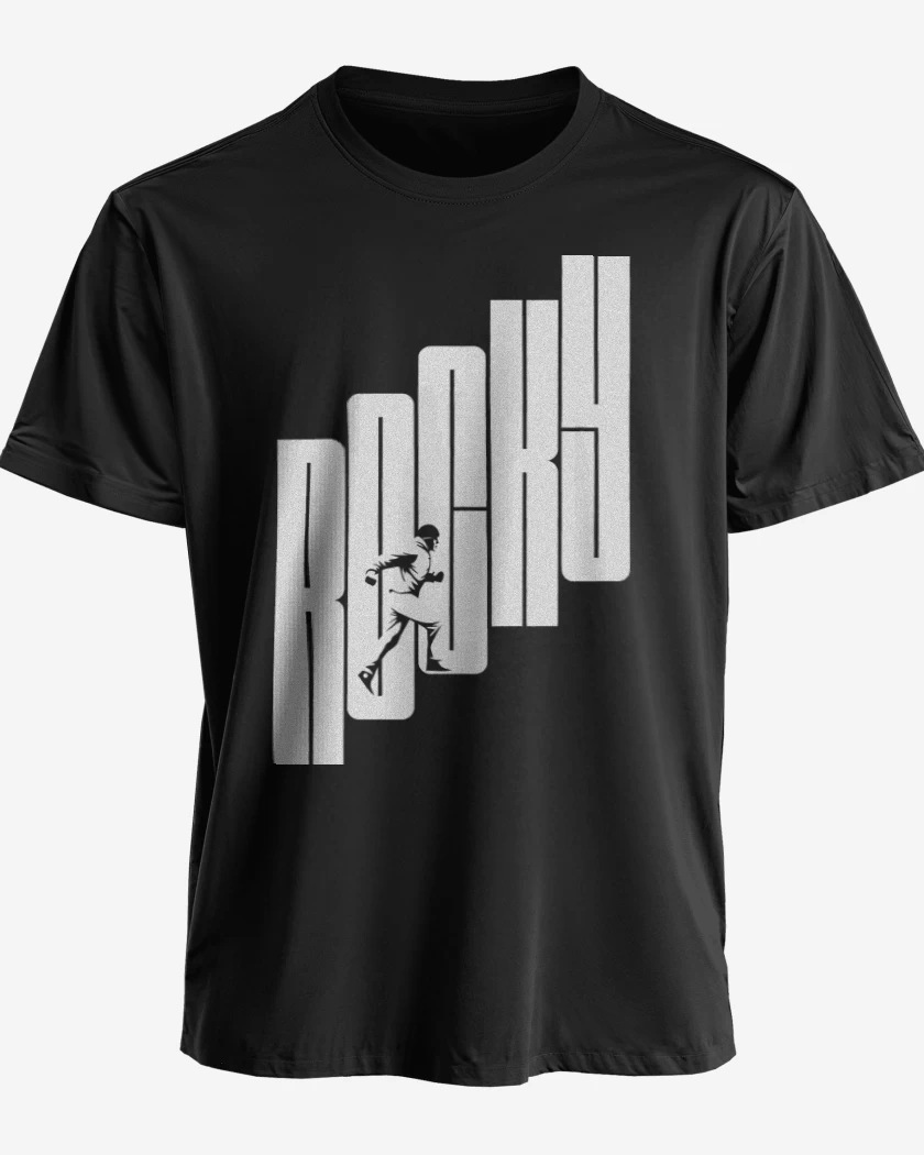 Polera premium Negro de Rocky Escalera