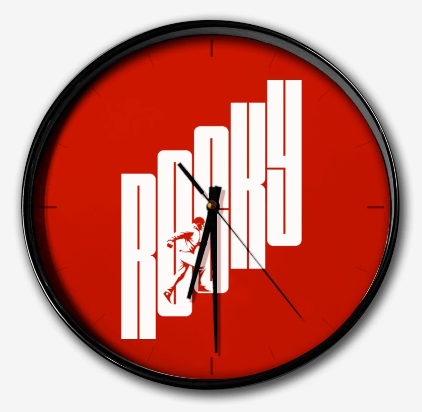 Reloj Rojo de Rocky Escalera