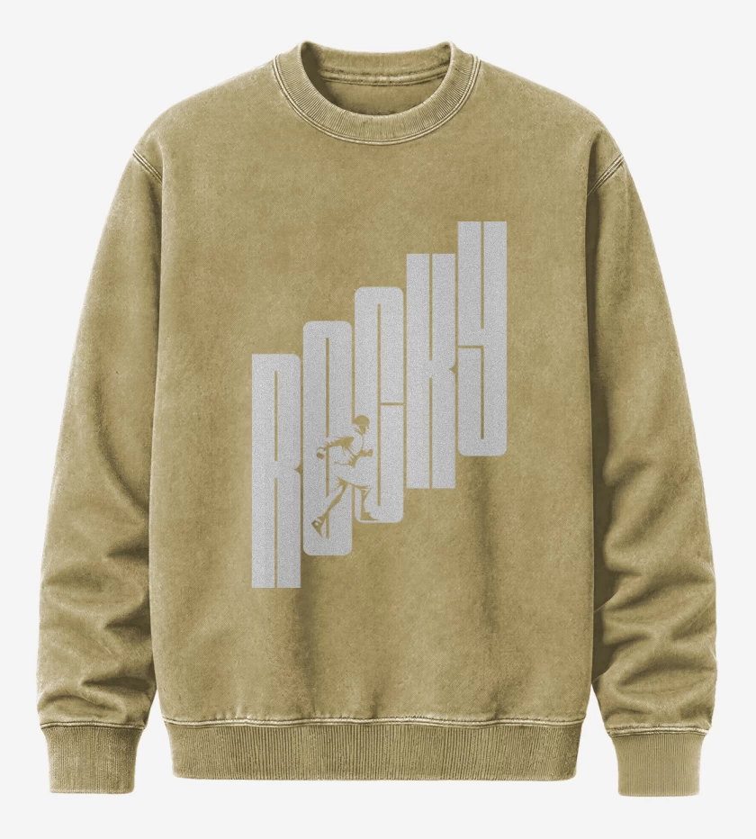 Poleron Polo Acid Wash Beige de Rocky Escalera