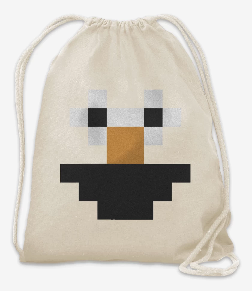 Mochila Blanco de Minecraft - Elmo Skin