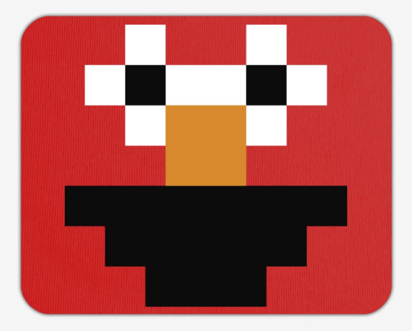 Mousepad Minecraft - Elmo Skin