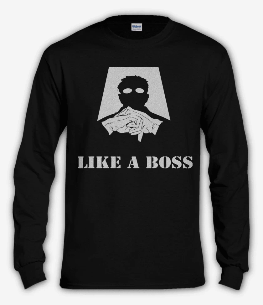 Polera manga larga Negro de Like a boss