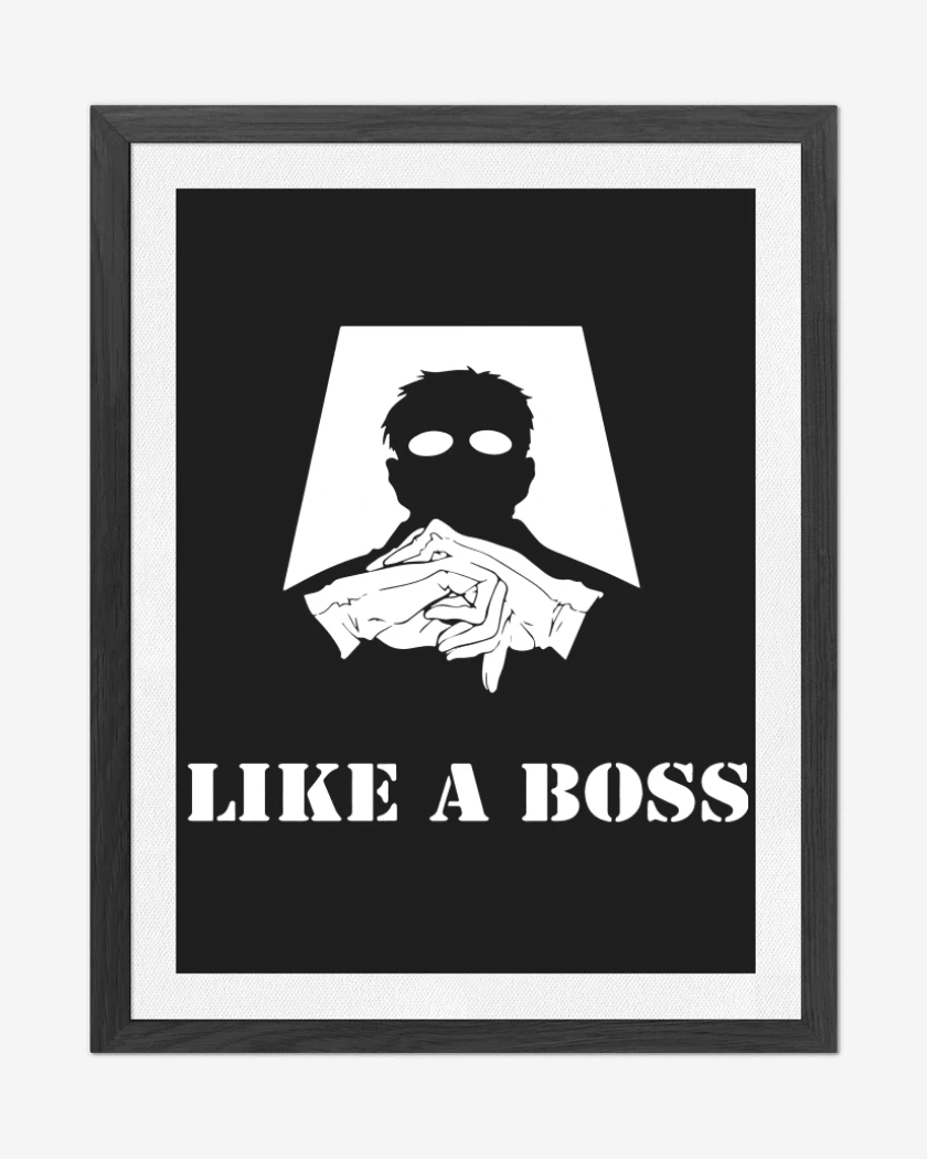 Cuadro decorativo Negro de Like a boss