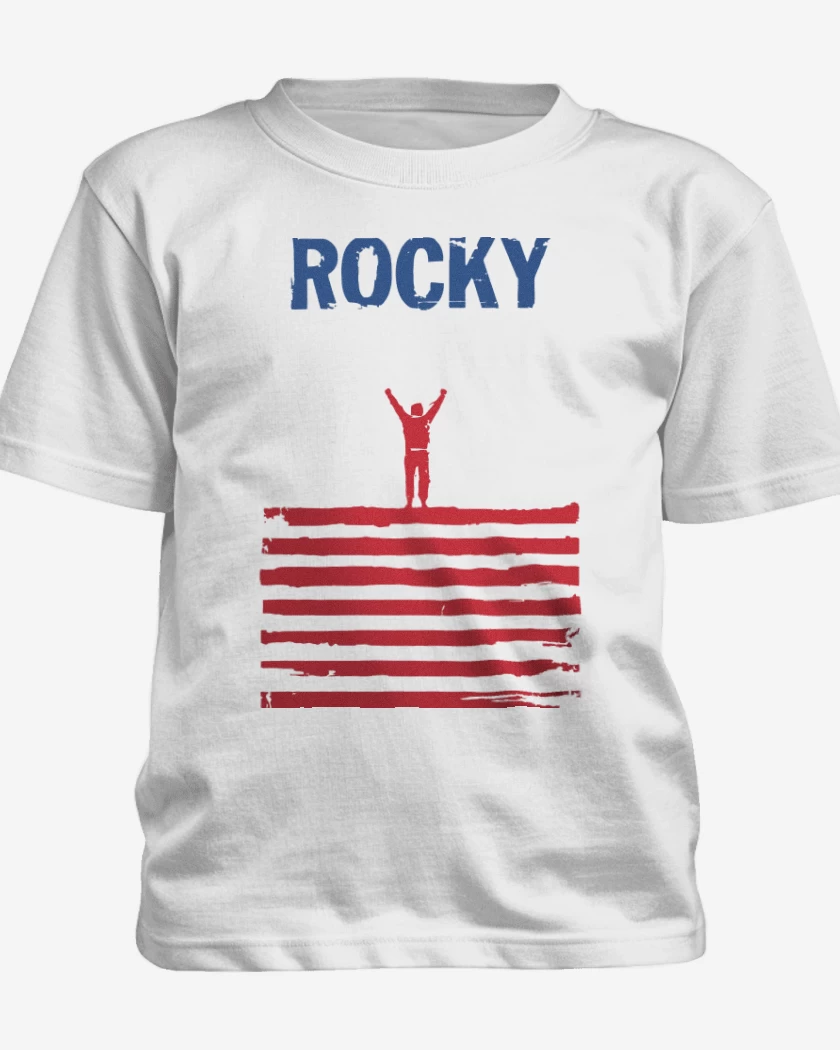 Polera de niño Blanco de Rocky Bandera