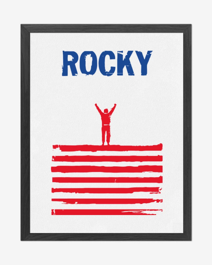 Cuadro decorativo Blanco de Rocky Bandera