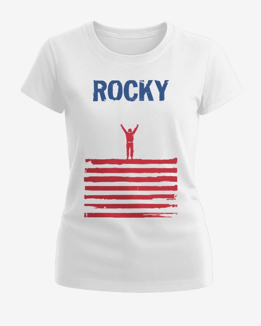 Polera de Mujer Blanco de Rocky Bandera