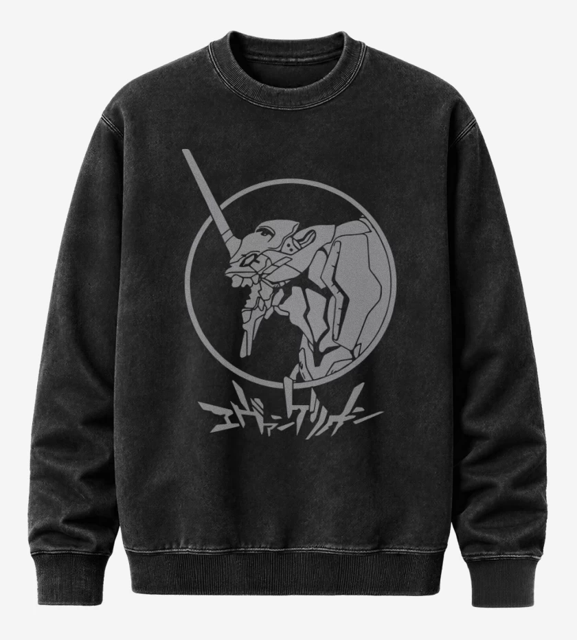 Poleron Polo Acid Wash Negro de Eva 2