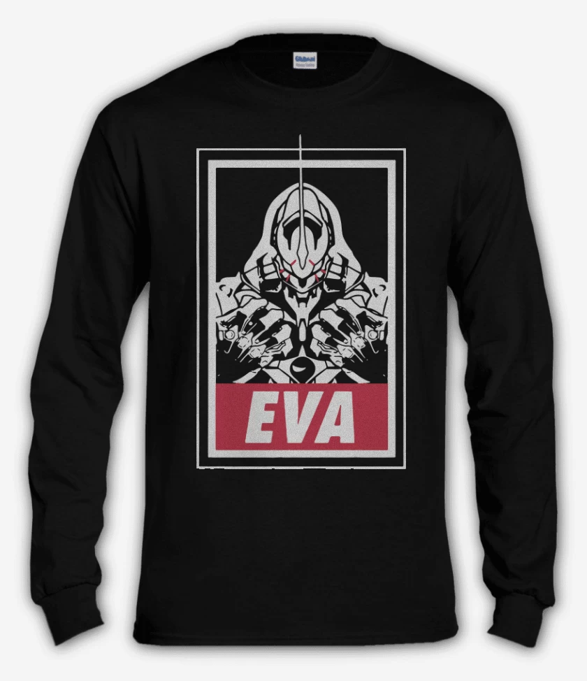 Polera manga larga Negro de eva 3
