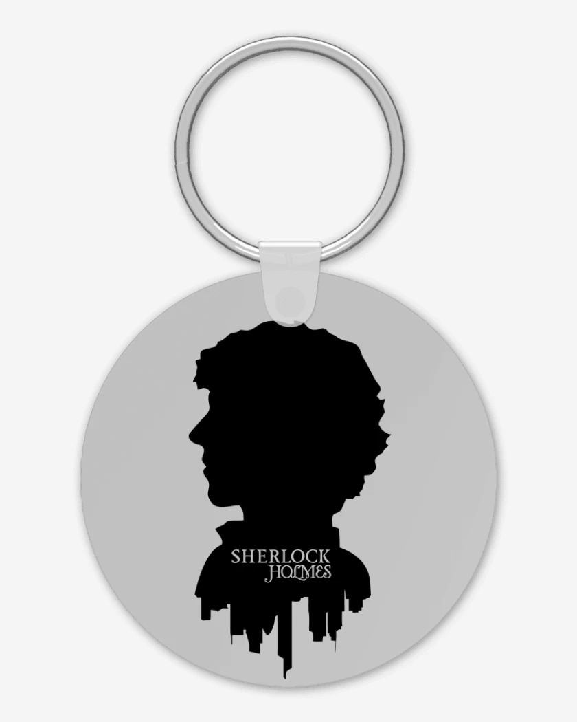Llavero Gris Melange de Sherlock Holmes Face