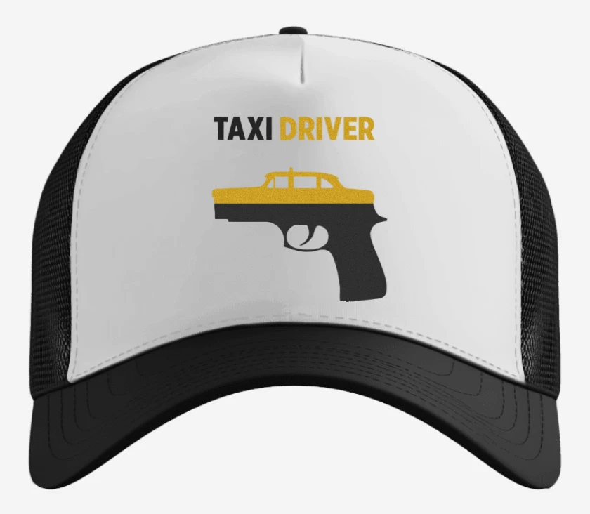 Gorro Blanco de Taxi Driver Pistola
