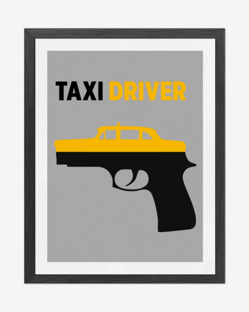 Cuadro decorativo Gris Melange de Taxi Driver Pistola