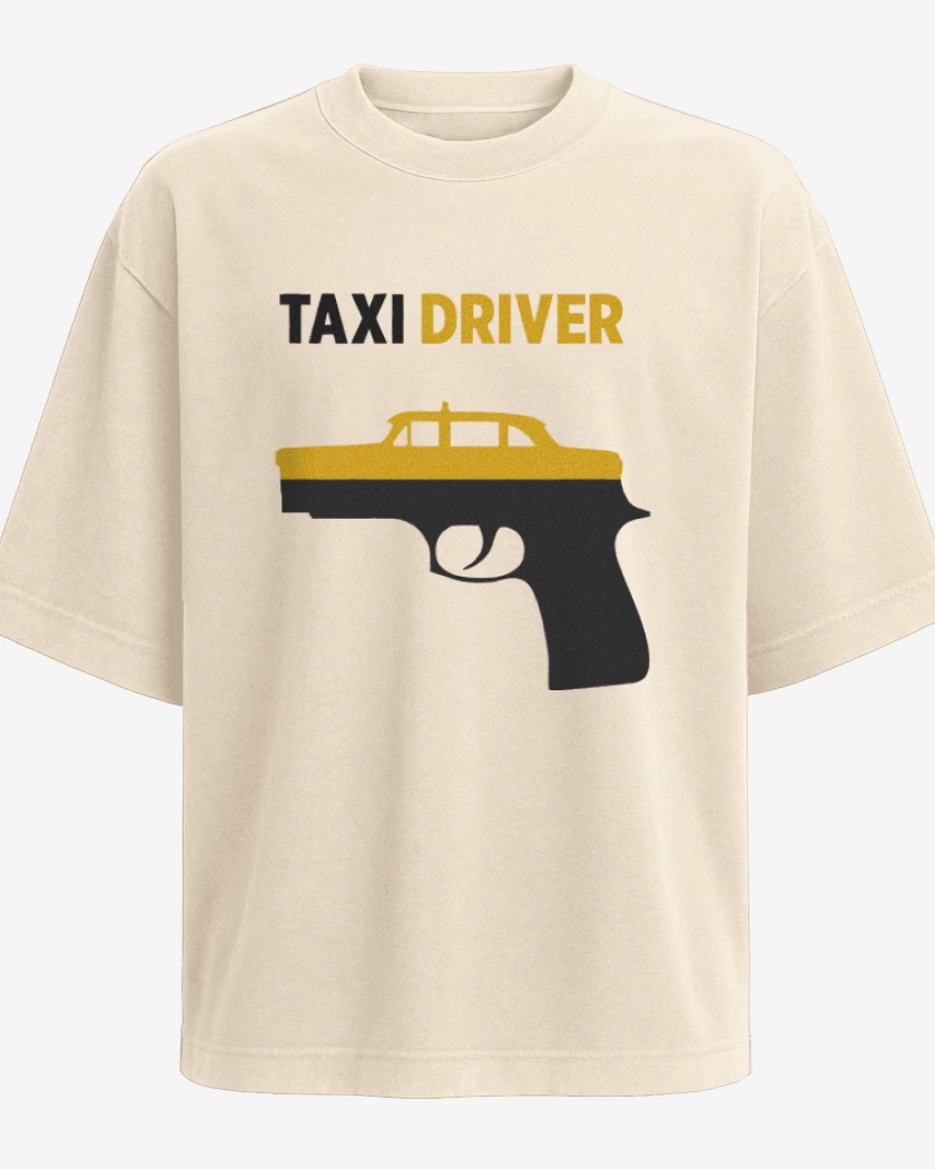 Polera Oversize Beige de Taxi Driver Pistola