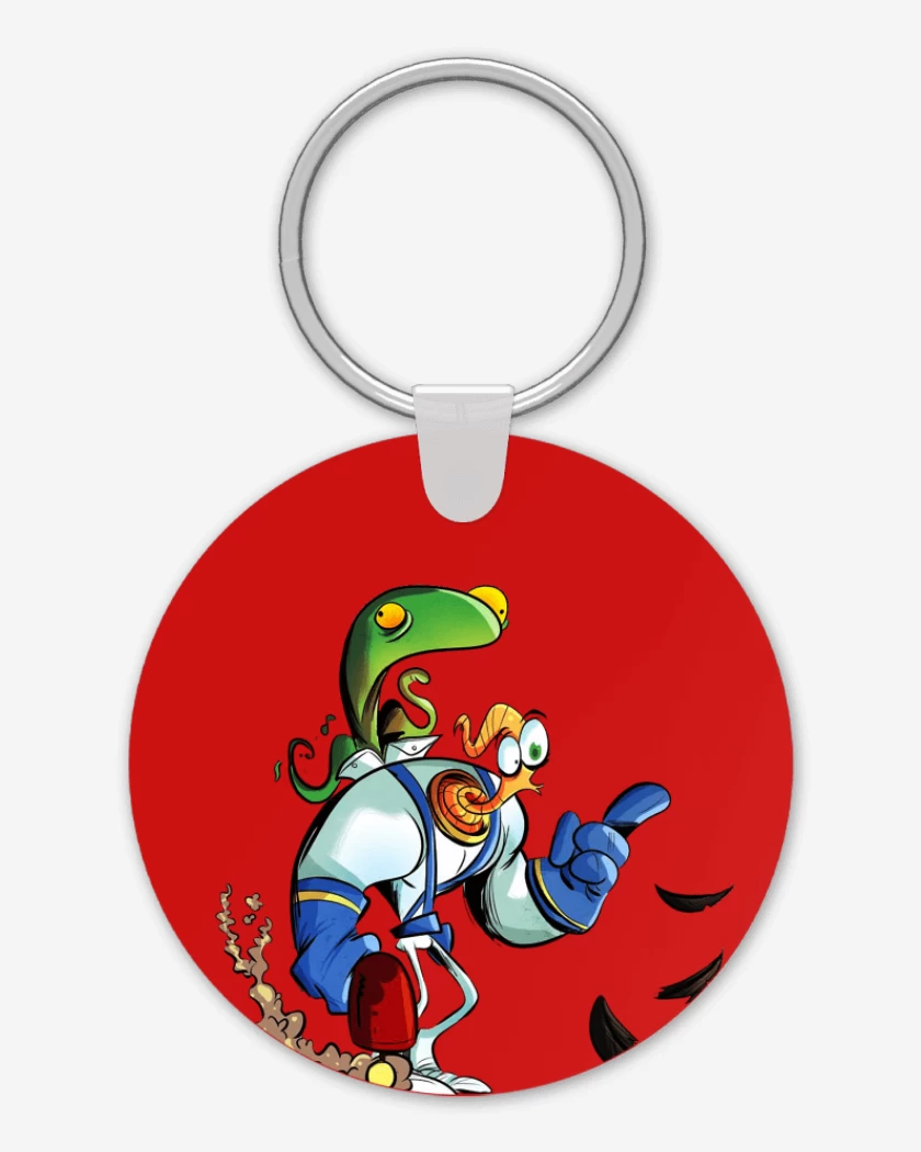 Llavero earthworm jim