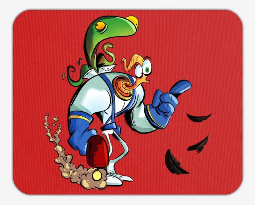 Mousepad earthworm jim