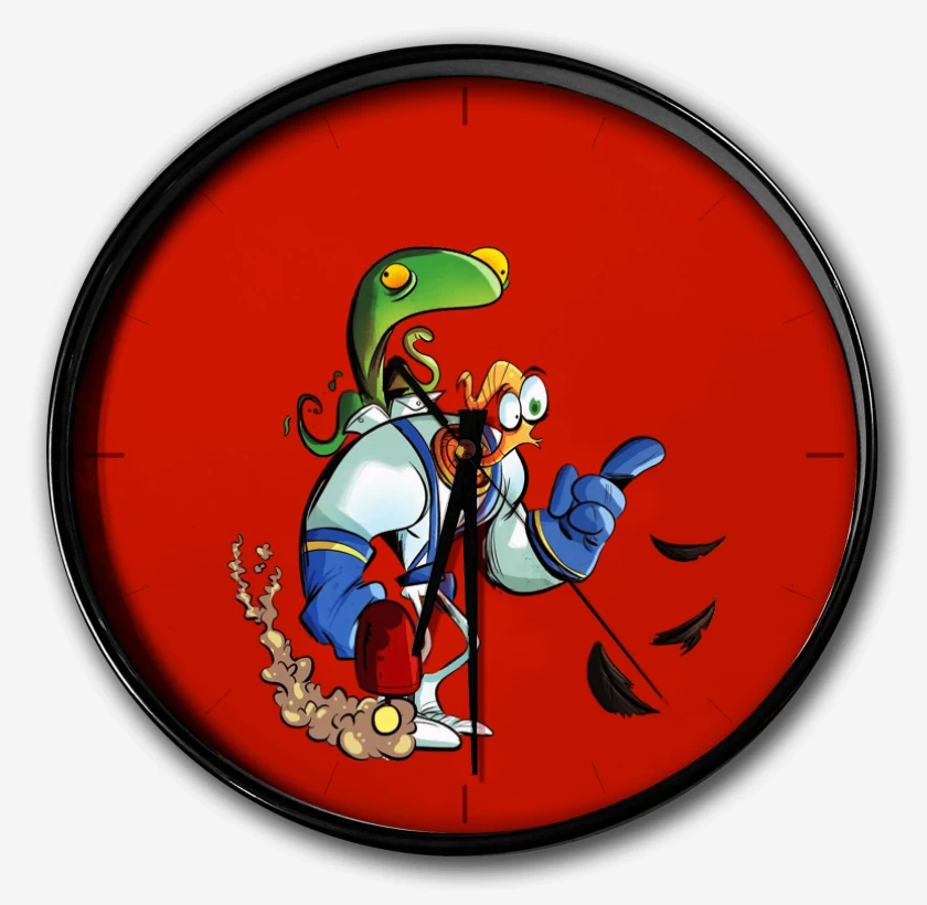 Reloj Rojo de earthworm jim