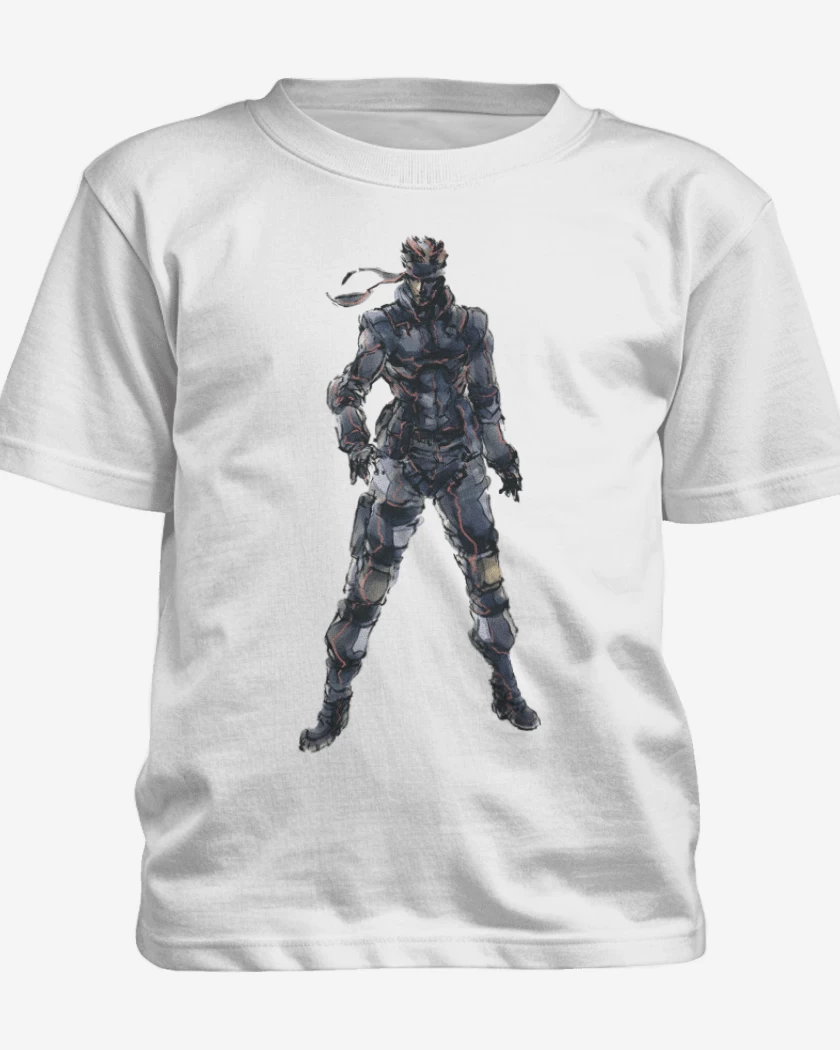 Polera de niño Blanco de Solid Snake