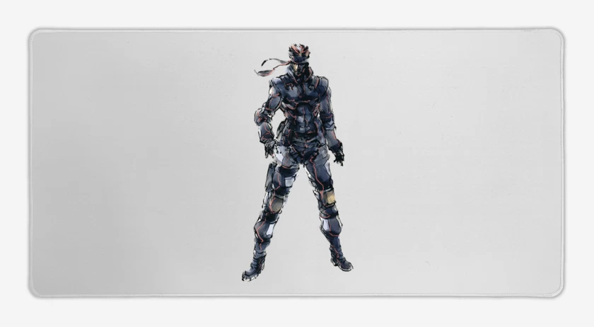 Mouse pad Gamer Blanco de Solid Snake