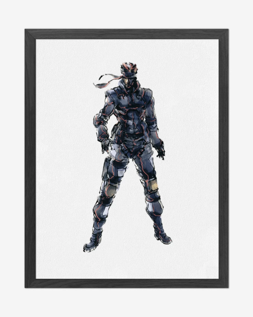 Cuadro decorativo Blanco de Solid Snake
