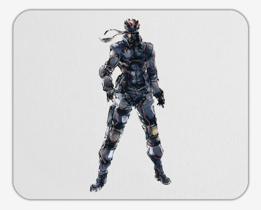 Mousepad Blanco de Solid Snake