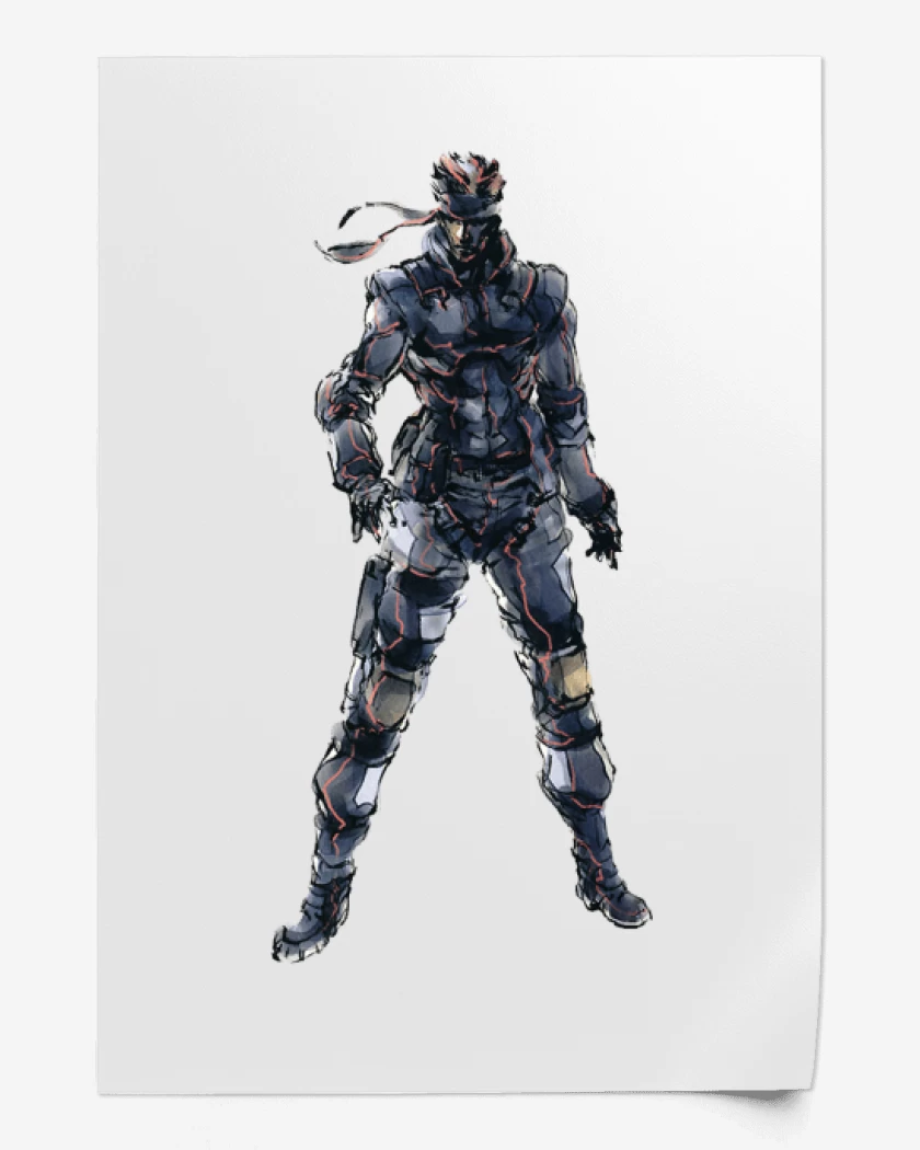 Print Blanco de Solid Snake