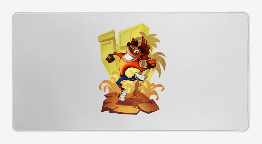 Mouse pad Gamer Blanco de Crash