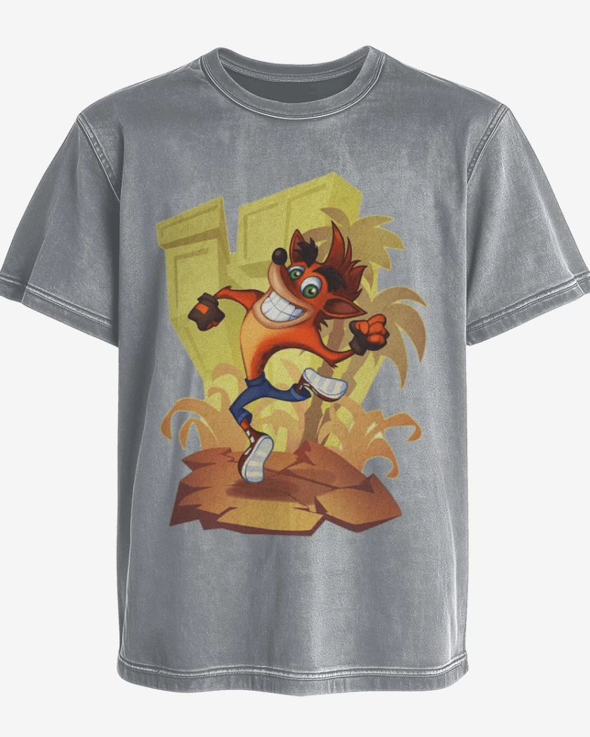 Polera desgastada Crash