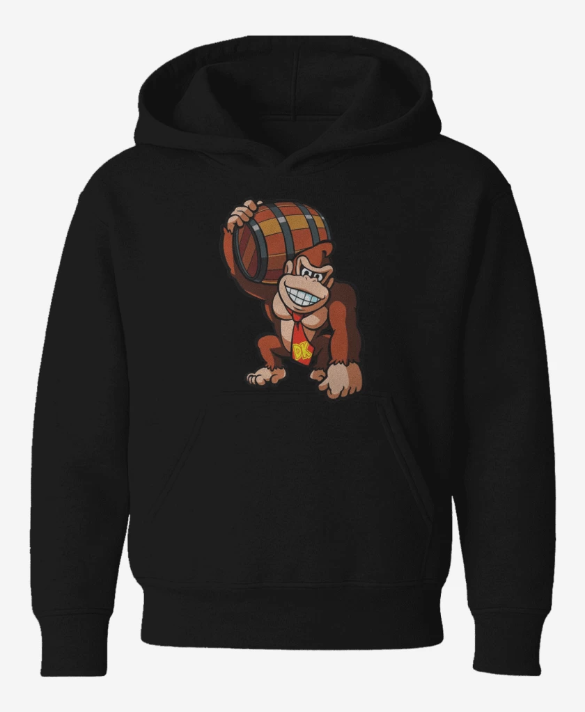 Poleron de niño Negro de Donkey Kong