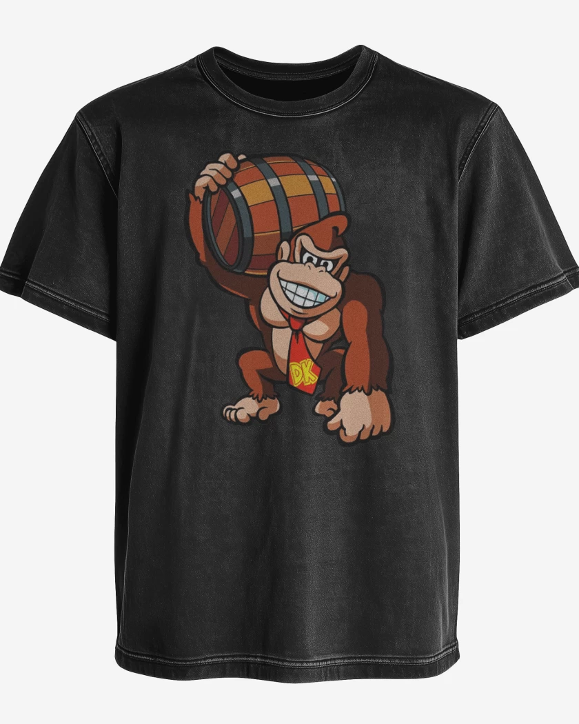 Polera desgastada Negro de Donkey Kong