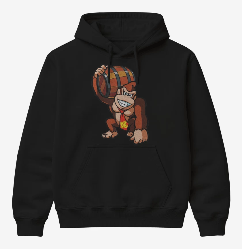 Poleron Canguro básico Negro de Donkey Kong