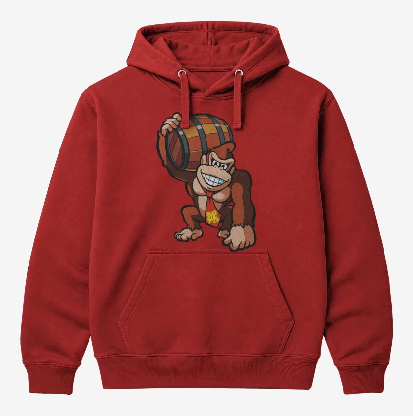 Polerón Canguro Rojo de Donkey Kong