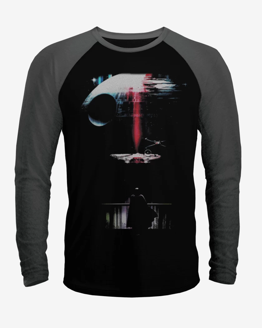 Polera Raglan Estrella de la muerte