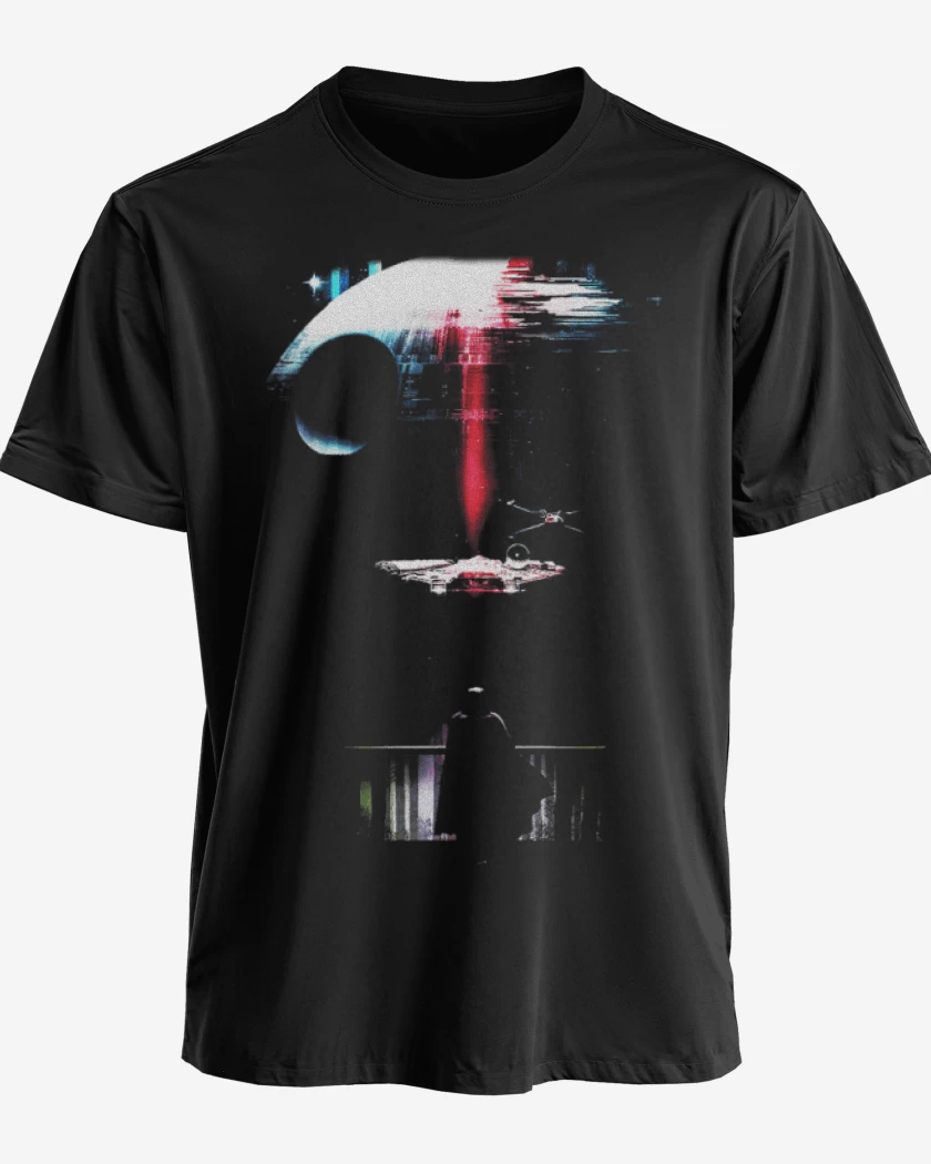 Polera premium Negro de Estrella de la muerte
