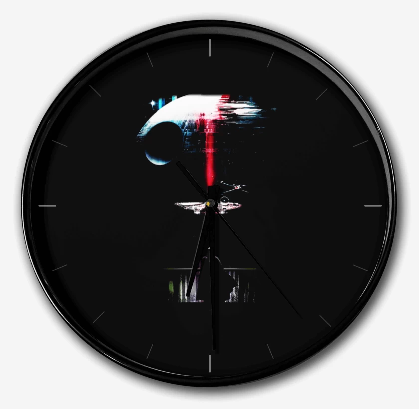 Reloj Negro de Estrella de la muerte