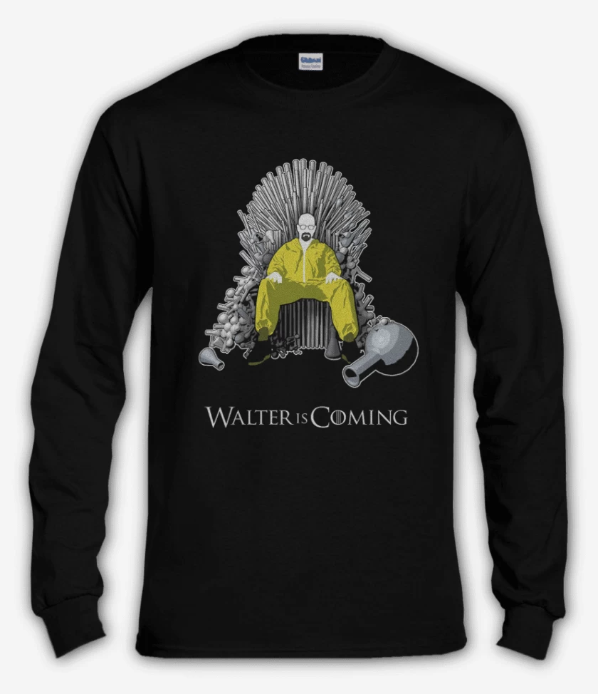 Polera manga larga Negro de Walter is coming