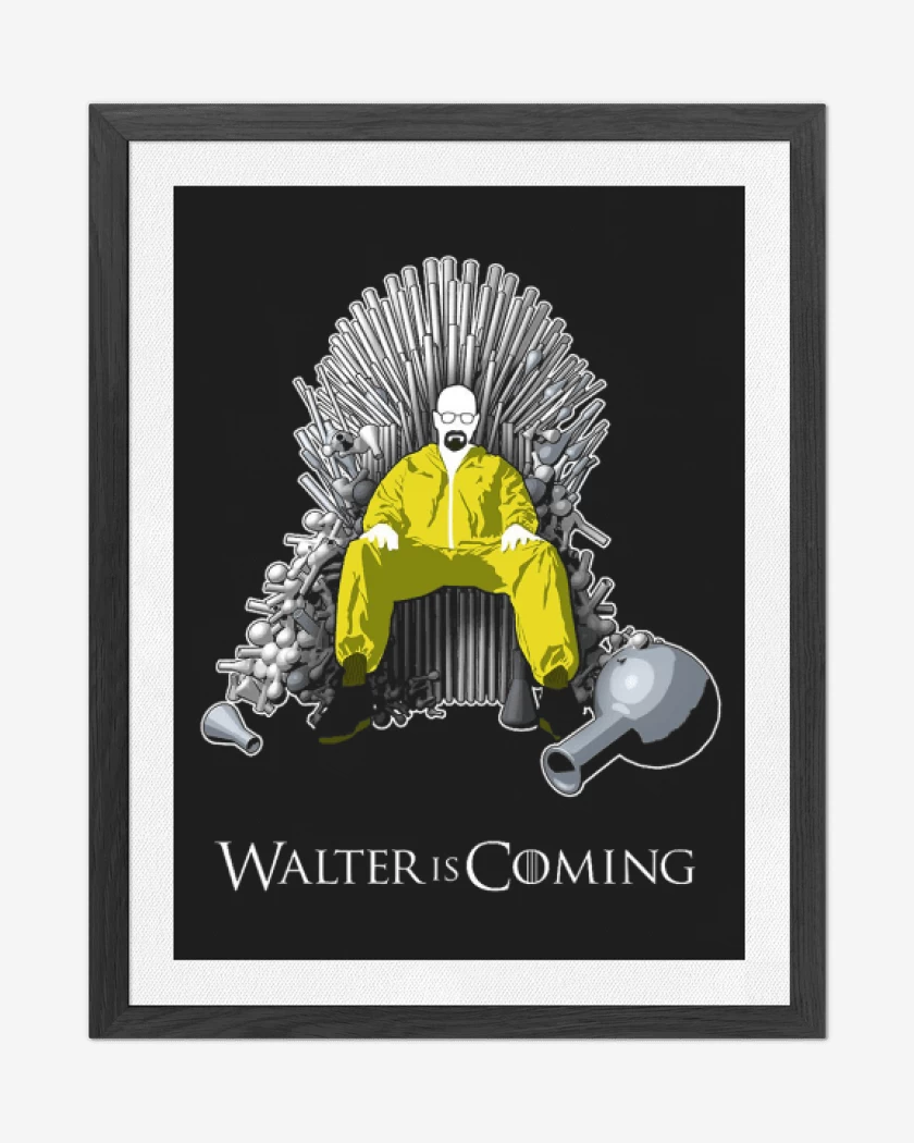 Cuadro decorativo Negro de Walter is coming