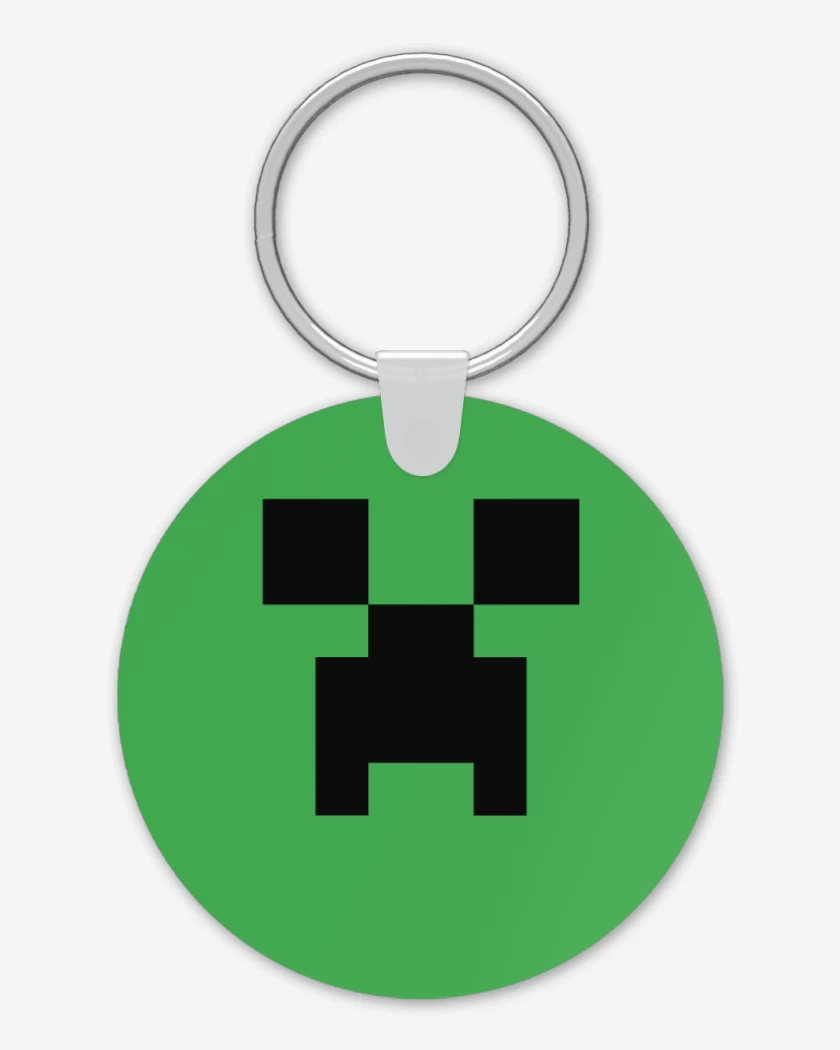 Llavero Verde jade de Minecraft - Creeper