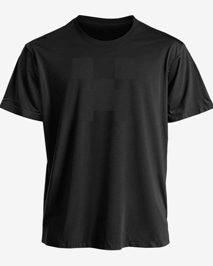 Polera premium Negro de Minecraft - Creeper