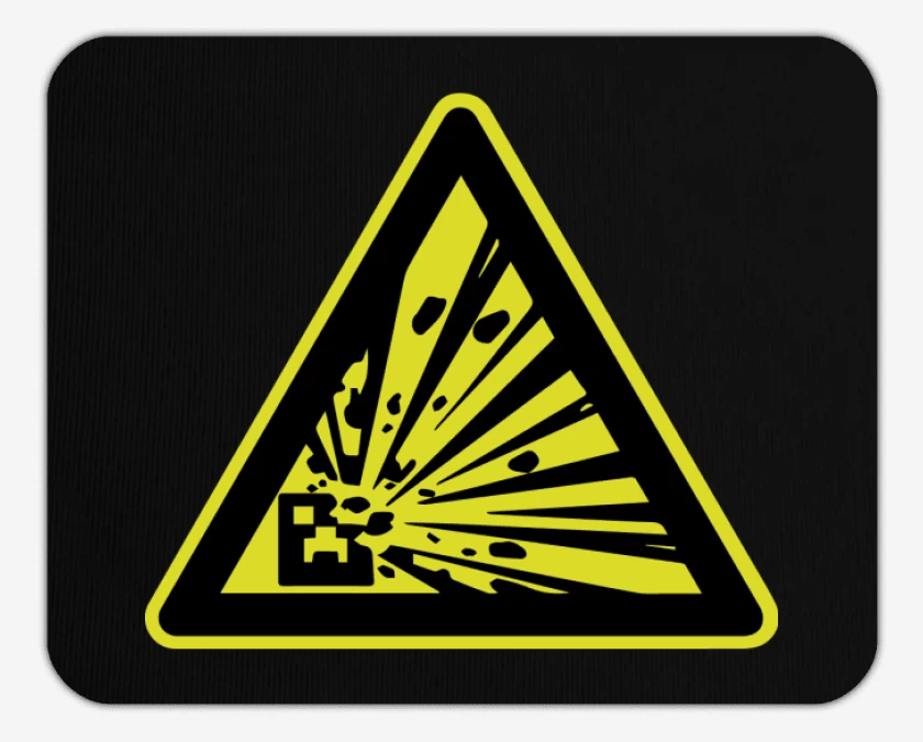 Mousepad Minecraft - Creeper explosive